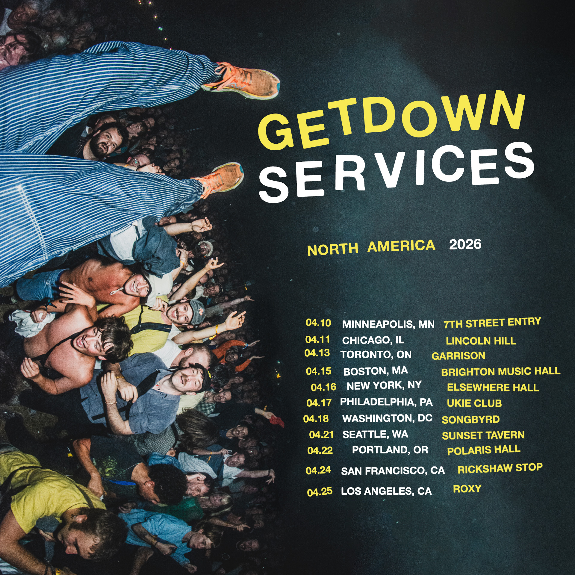 Getdown Services Tour Poster 2026